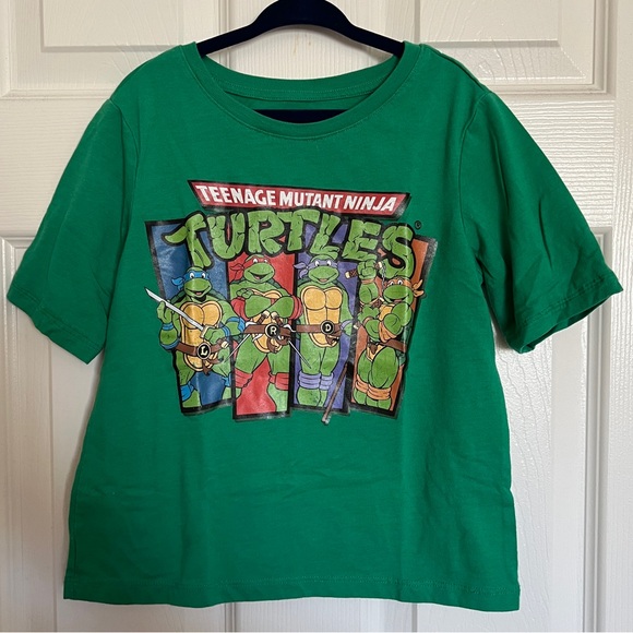 Nickelodeon TMNT Green and Gray Sweatshirt set and t-shirt - Picture 7 of 10